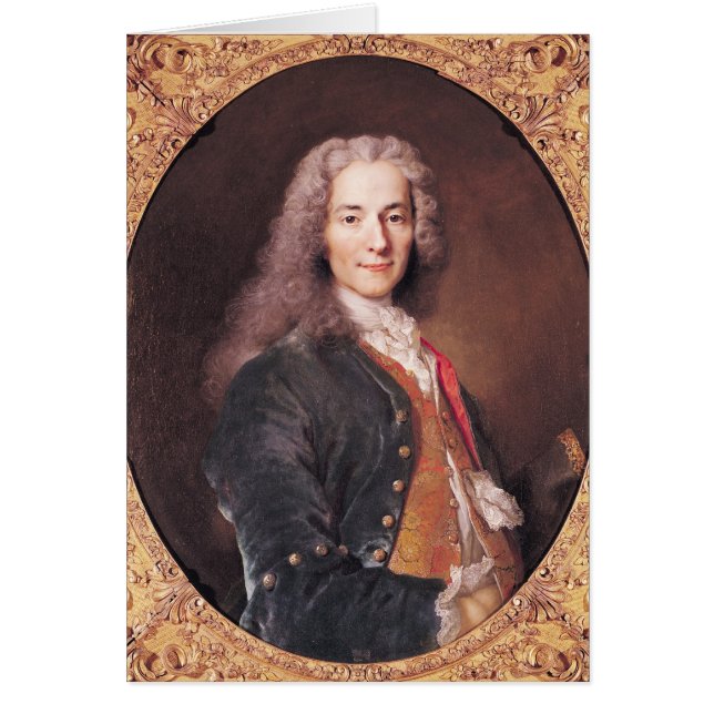 Porträt von Voltaire alterte 23, 1728 (Vorne)