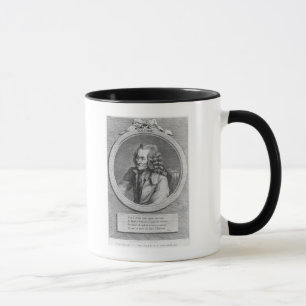 Porträt von Voltaire, von einem Zeichnen Tasse