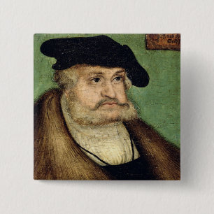Porträt von Wähler Friedrich III von Sachsen Button