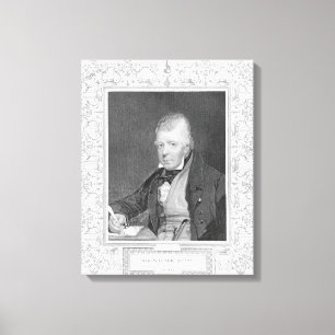 Porträt von Walter Scott Leinwanddruck