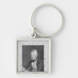 Porträt von Walter Scott Schlüsselanhänger