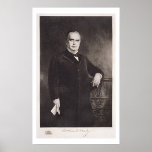Porträt von William McKinley (litho) Poster