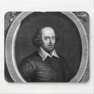Porträt von William Shakespeare 1719 Mousepad