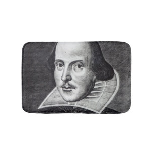 Porträt von William Shakespeare Badematte