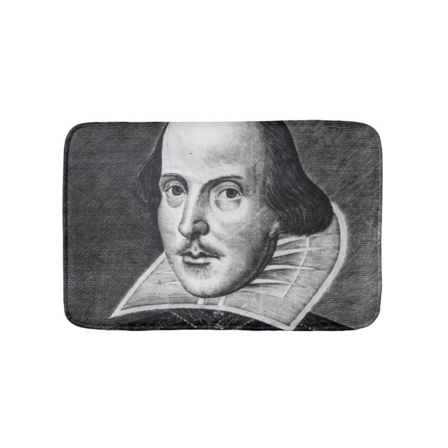 Porträt von William Shakespeare Badematte (Vorderseite)