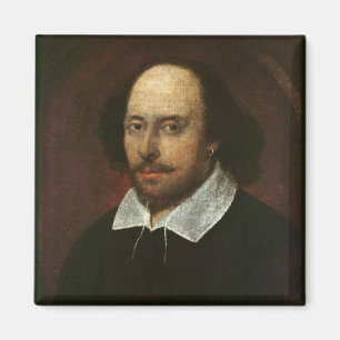 Porträt von William Shakespeare c.1610 Magnet