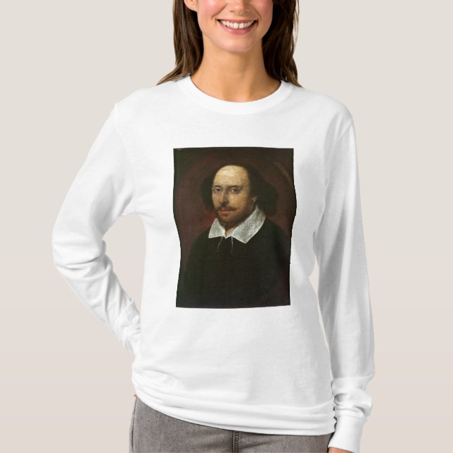 Porträt von William Shakespeare c.1610 T-Shirt (Vorderseite)