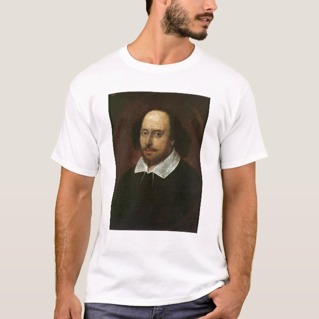 Porträt von William Shakespeare c.1610 T-Shirt (Vorderseite)