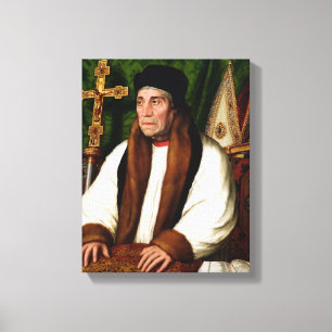 Porträt von William Warham Leinwanddruck