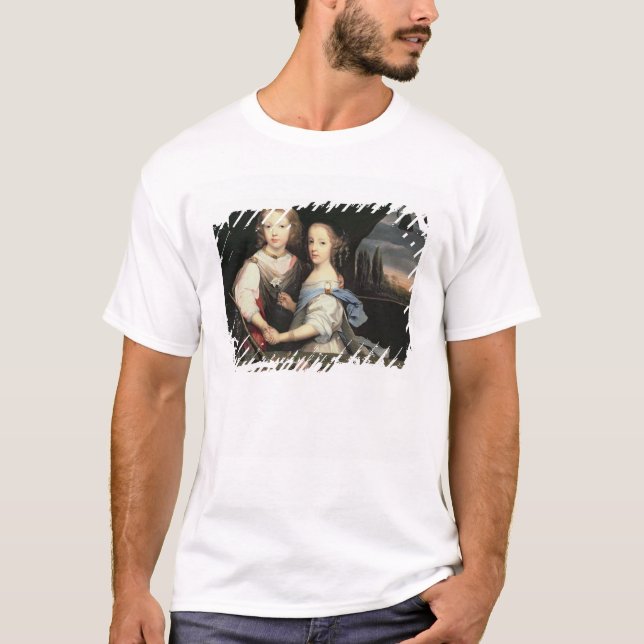 Porträt von Winston und von Arabella (1648-1730) T-Shirt (Vorderseite)