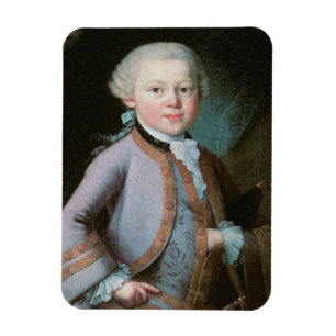 Porträt von Wolfgang Amadeus Mozart Magnet