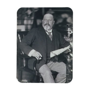 Porträtaufnahme von Edward VII (1841-1910) (b/w) Magnet