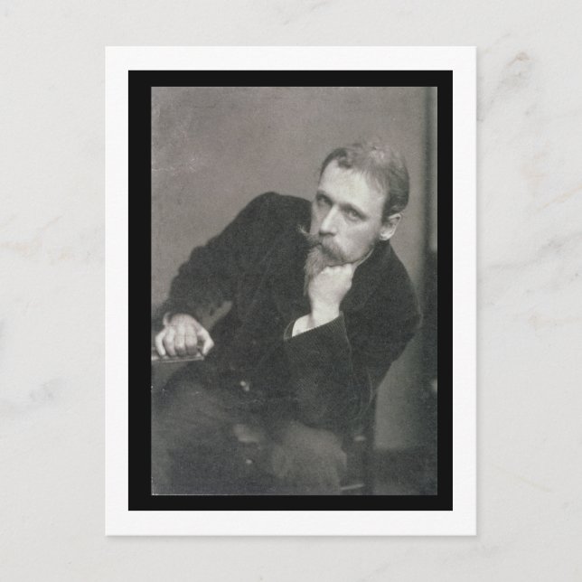 Porträtaufnahme von Walter Crane (1845-1915) von Postkarte (Vorderseite)