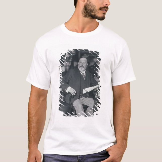 Porträtbild von Edward VII (1841-1910) (b/w) T-Shirt (Vorderseite)
