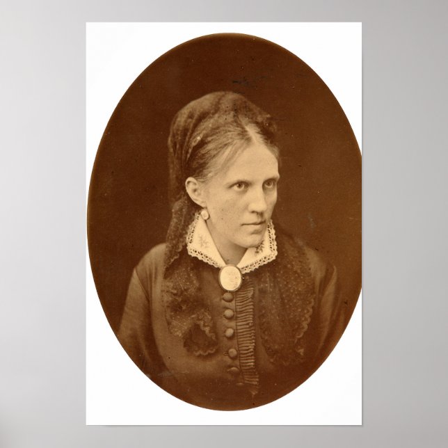 Porträtbüste von Anna G. Dostyevskaya Poster (Vorne)