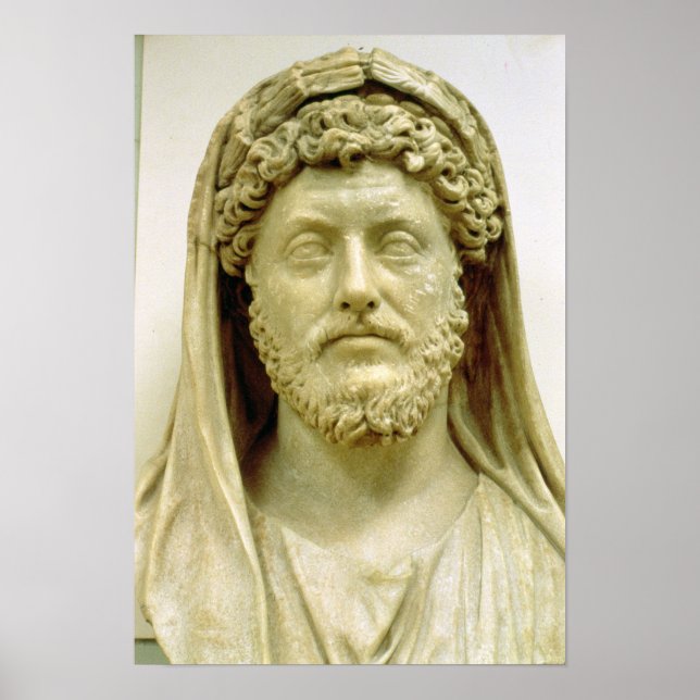 Porträtbüste von Marcus Aurelius Poster (Vorne)
