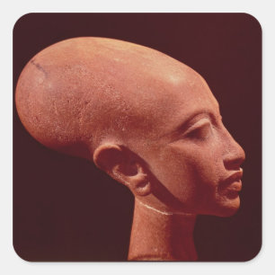 Porträtfehlschlag einer Tochter Königs Akhenaten Quadratischer Aufkleber