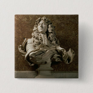Porträtfehlschlag von Louis XIV (1638-1715), 1665 Button