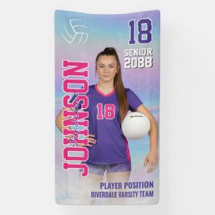 Porträtfoto eines Volleyballspielers für Senior Ni Banner