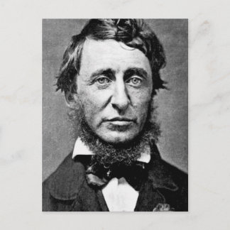 Porträtfotografie von Henry David Thoreau Postkarte