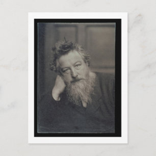 Porträtfotografie von William Morris (1834-1996) v Postkarte