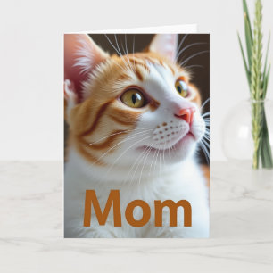 Porträtkarte einer liebenden Katze Karte