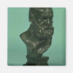 Porträtkopf von Victor Hugo (1802-85) (Bronze) Magnet