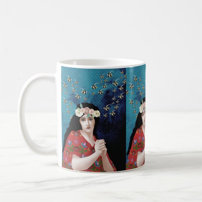 Porträtkunst Kaffeetasse (Links)