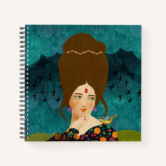 Porträtkunst Notizbuch (Vorderseite)