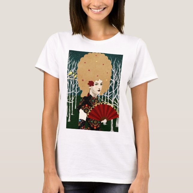 Porträtkunst T-Shirt (Vorderseite)