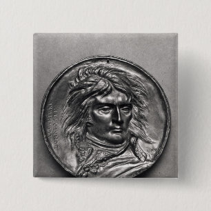 Porträtmedaillon von General Bonaparte c.1830 Button