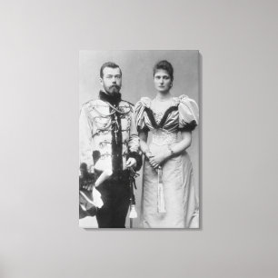 Porträtphotographie des Zars Nicholas II Leinwanddruck