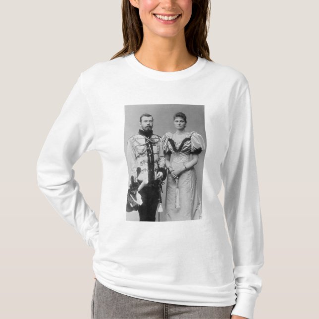 Porträtphotographie des Zars Nicholas II T-Shirt (Vorderseite)