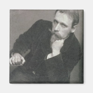 Porträtphotographie von Walter-Kran (1845-1915) Magnet
