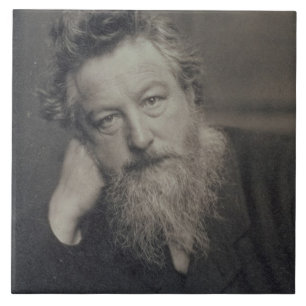 Porträtphotographie von William Morris (1834-96) Fliese