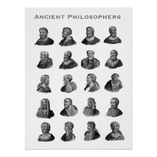 Porträts alter Philosophen Poster