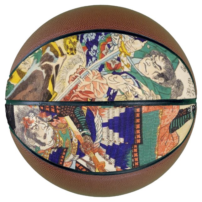 Porträts aus orientalisch-japanischem ukiyo-e samu basketball (Vorderseite)