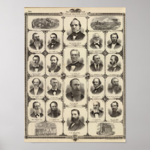 Porträts der Bürger von Zedernrasen Poster