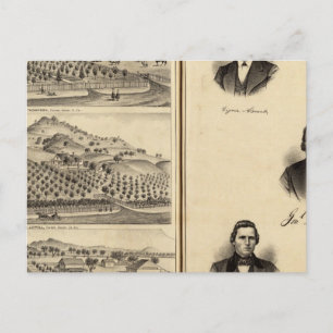 Porträts der Gen'l MG Vallejo, F Bedwell, HG Heald Postkarte