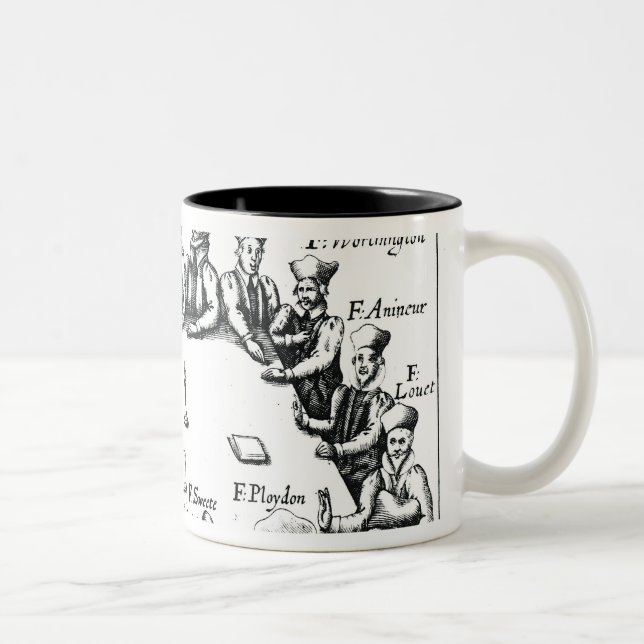 Porträts der Jesuite und der Priester Zweifarbige Tasse (Rechts)