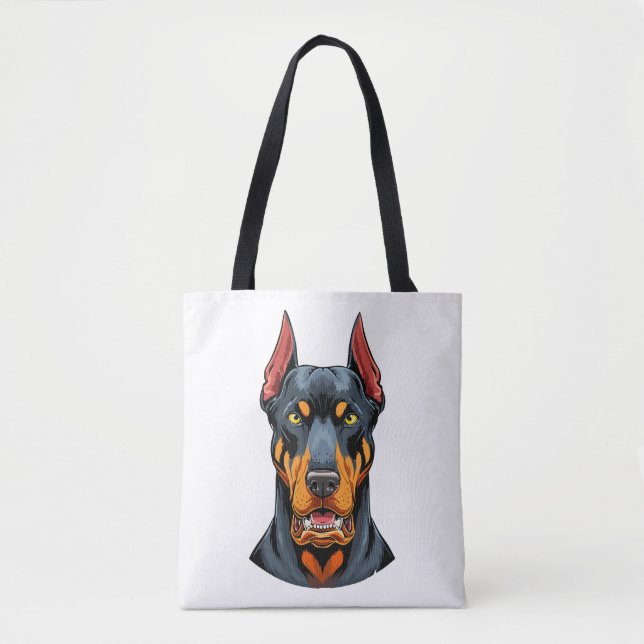 Porträts eines Dobermann-Hundes Vorderansicht (Vorderseite)