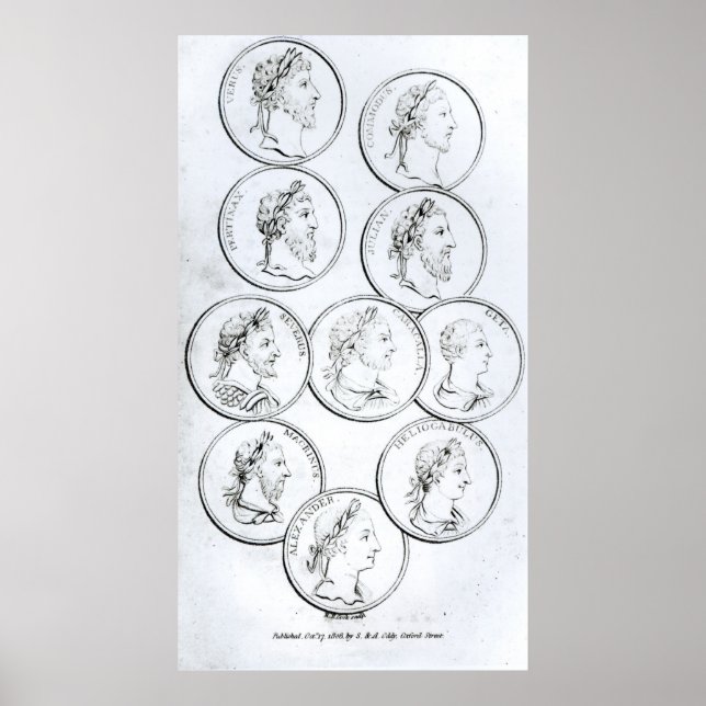 Porträts römischer Kaiser Poster (Vorne)