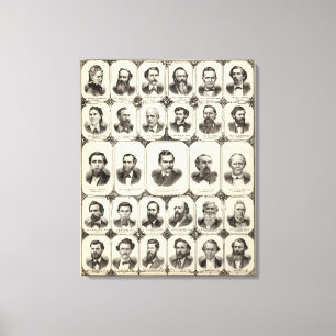 Porträts von Frau DLR Wardner Leinwanddruck