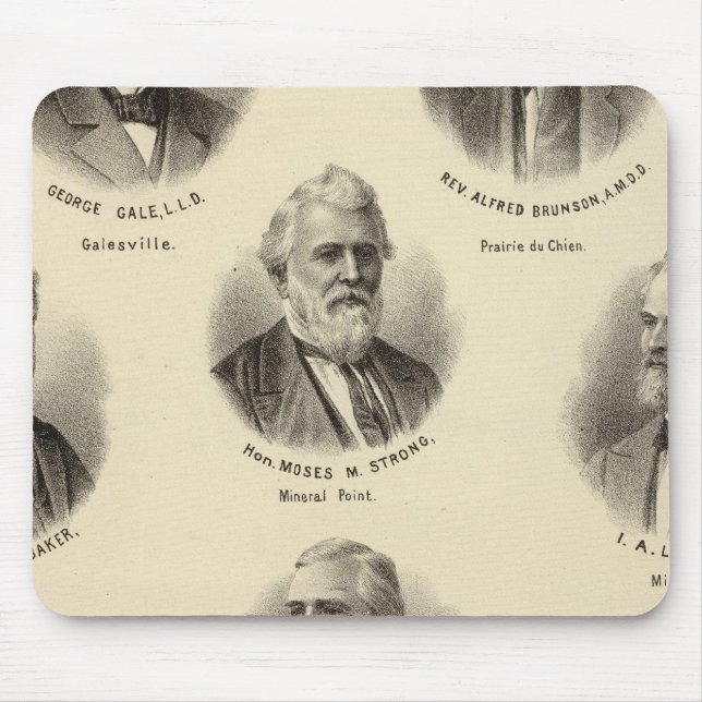 Porträts von George Gale, Alfred Brunson Mousepad (Vorne)