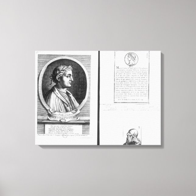 Porträts von Horace Scipio Aemilianus Leinwanddruck (Vorderseite)