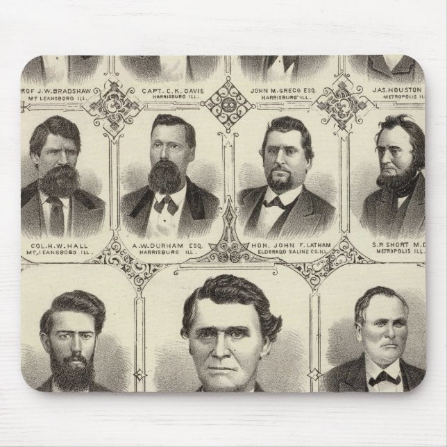 Porträts von John C Hall und Prof. JW Bradshaw Mousepad (Vorne)