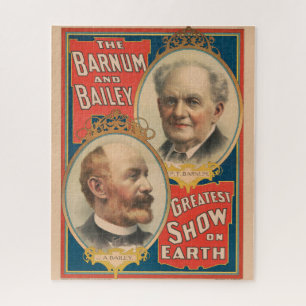 Porträts von P.T. Barnum und J.A. Bailey Puzzle