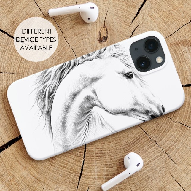 Porträtstift zeichnend Reitkunst Case-Mate iPhone Hülle (Von Creator hochgeladen)