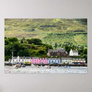 Portree auf der Insel Skye Poster