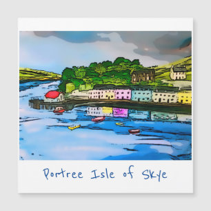 Portree Isle of Skye Scotland Malerei    Magnetkarte